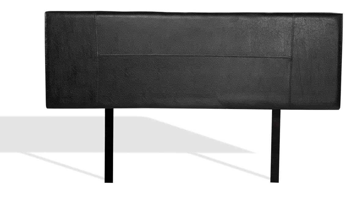 PU Leather King Bed Headboard Bedhead - Black - image4