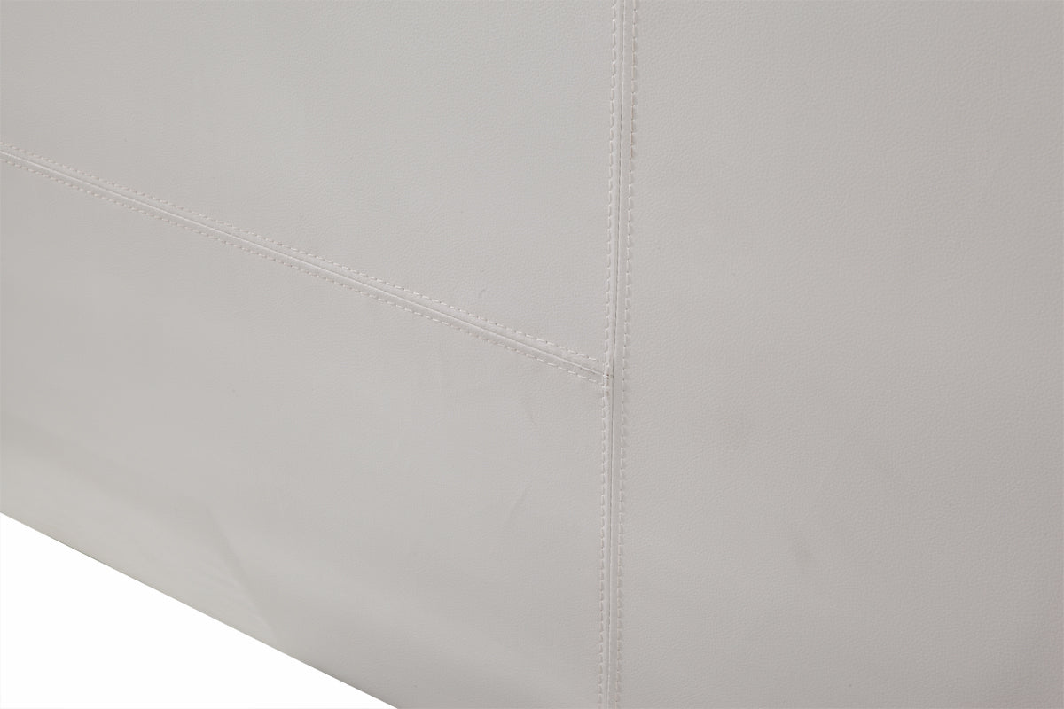 PU Leather King Bed Headboard Bedhead - White - image4