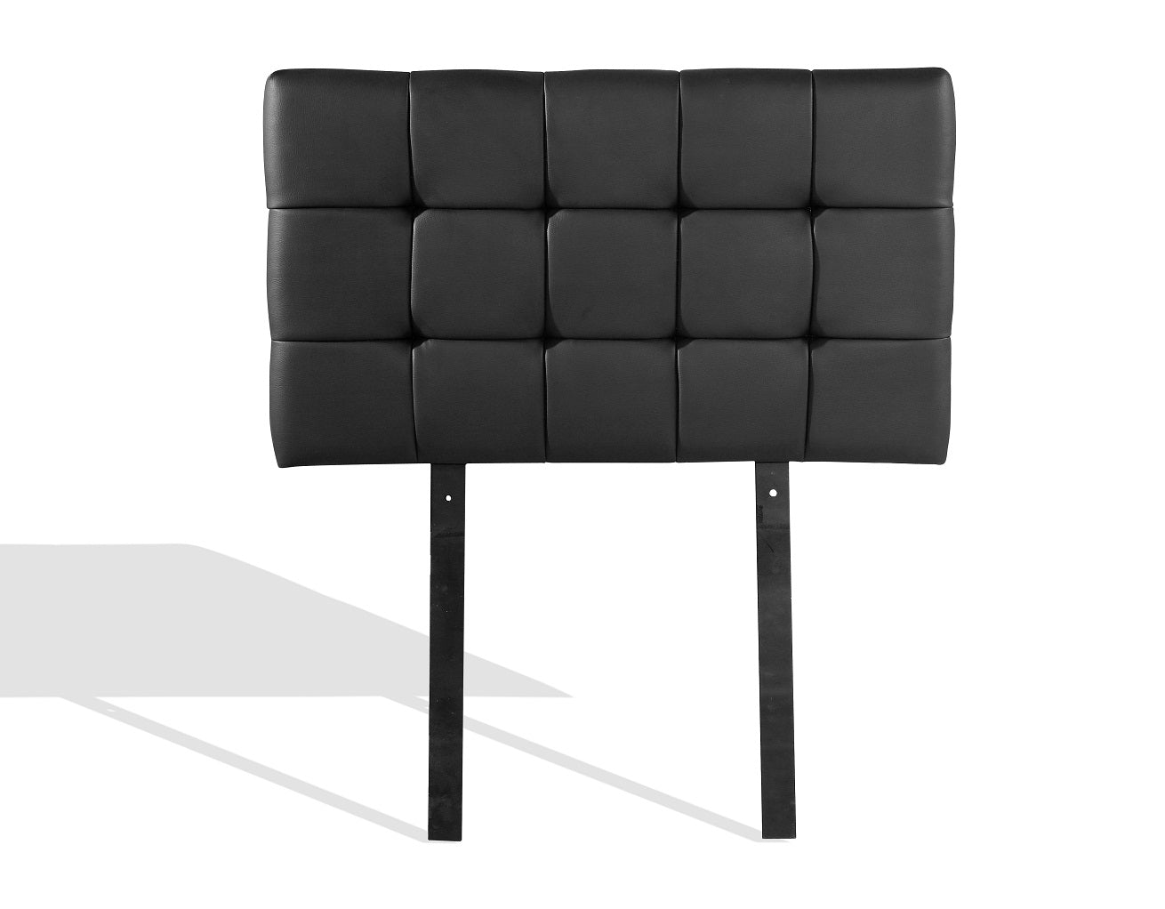 PU Leather Single Bed Deluxe Headboard Bedhead - Black - image14