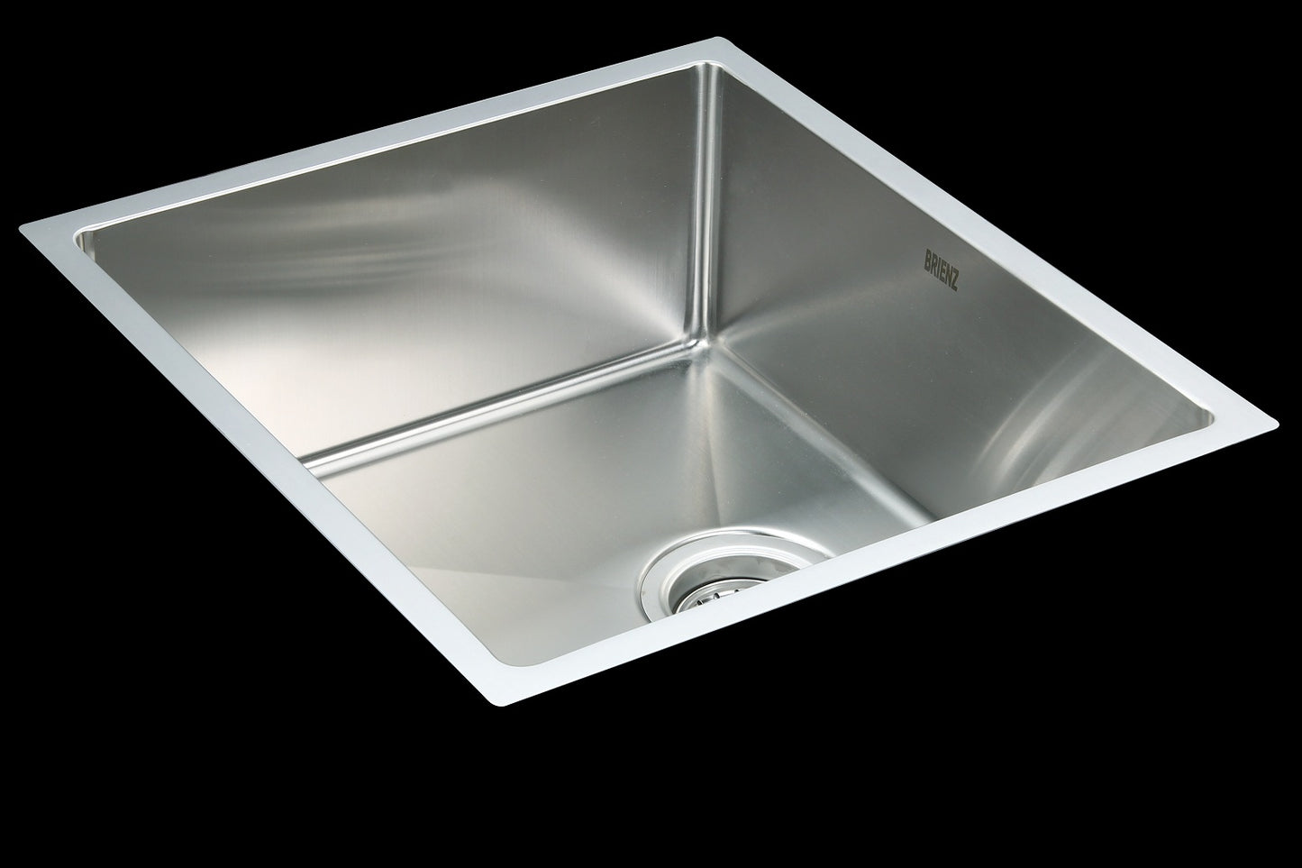 490x440mm Handmade Stainless Steel Undermount / Topmount Kitchen Laundry Sink with Waste - image1