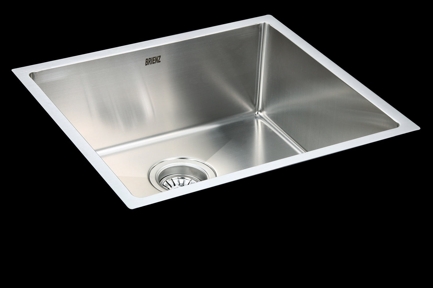 490x440mm Handmade Stainless Steel Undermount / Topmount Kitchen Laundry Sink with Waste - image2