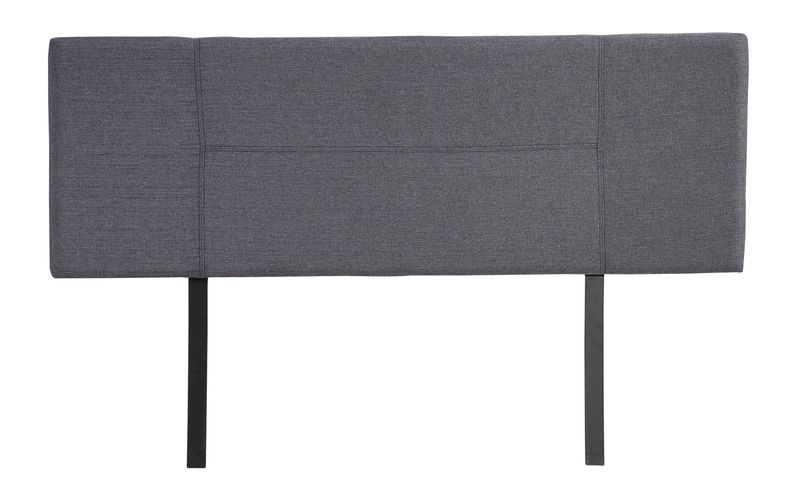 Linen Fabric Queen Bed Headboard Bedhead - Grey - image2