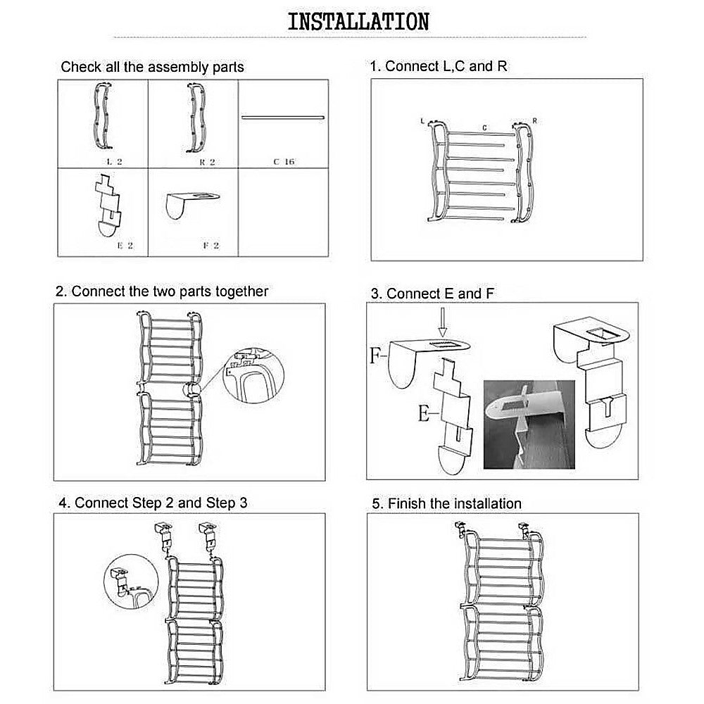 36 Pair Shoe Holder Organiser Over The Door Hanging Shelf Rack Storage Hook - image4