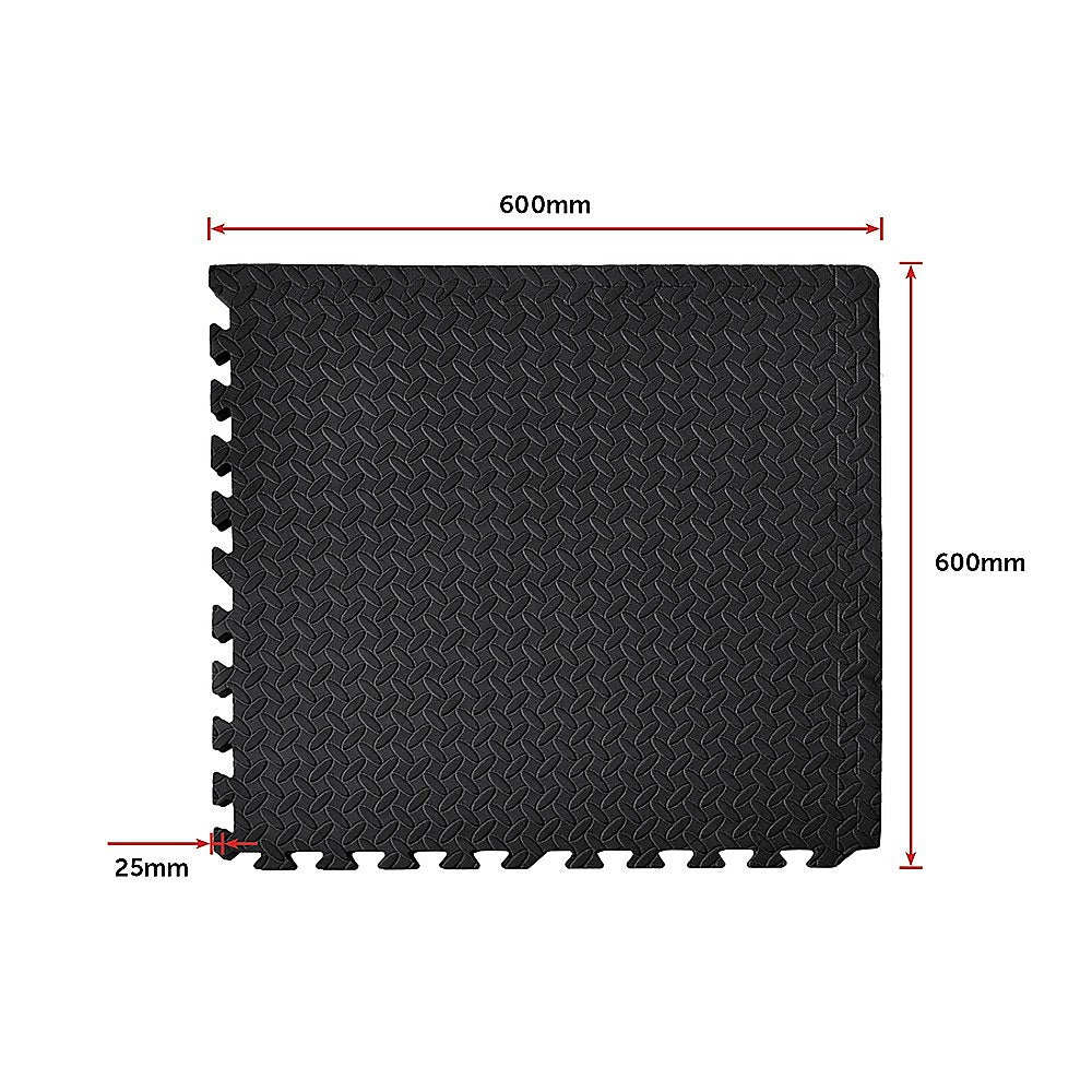 12 Tiles EVA Rubber Foam Gym Mat 60cm x 60cm 2.5cm Fitness Flooring - image9