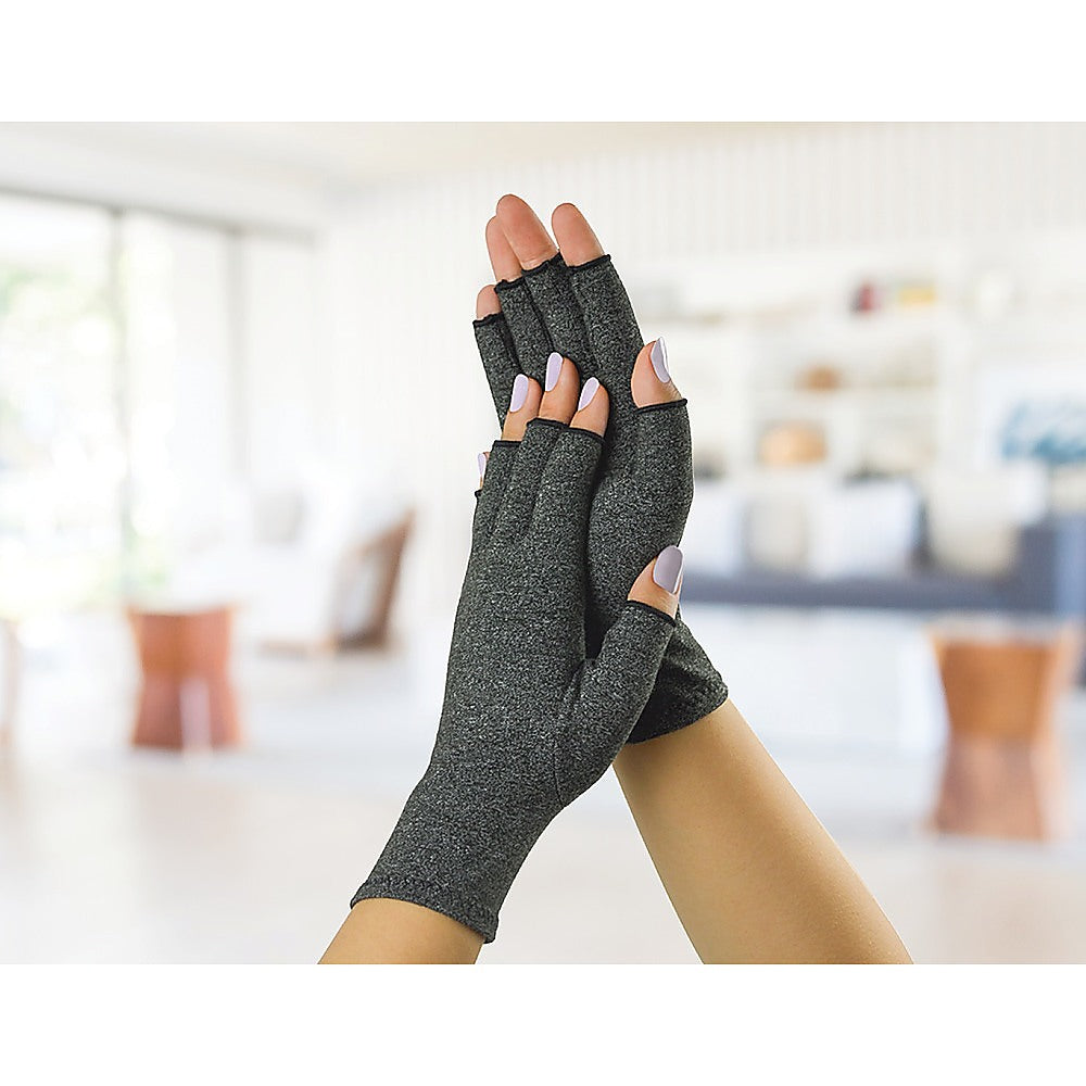 Arthritis Gloves Compression Joint Finger Hand Wrist Support Brace - Small - image2