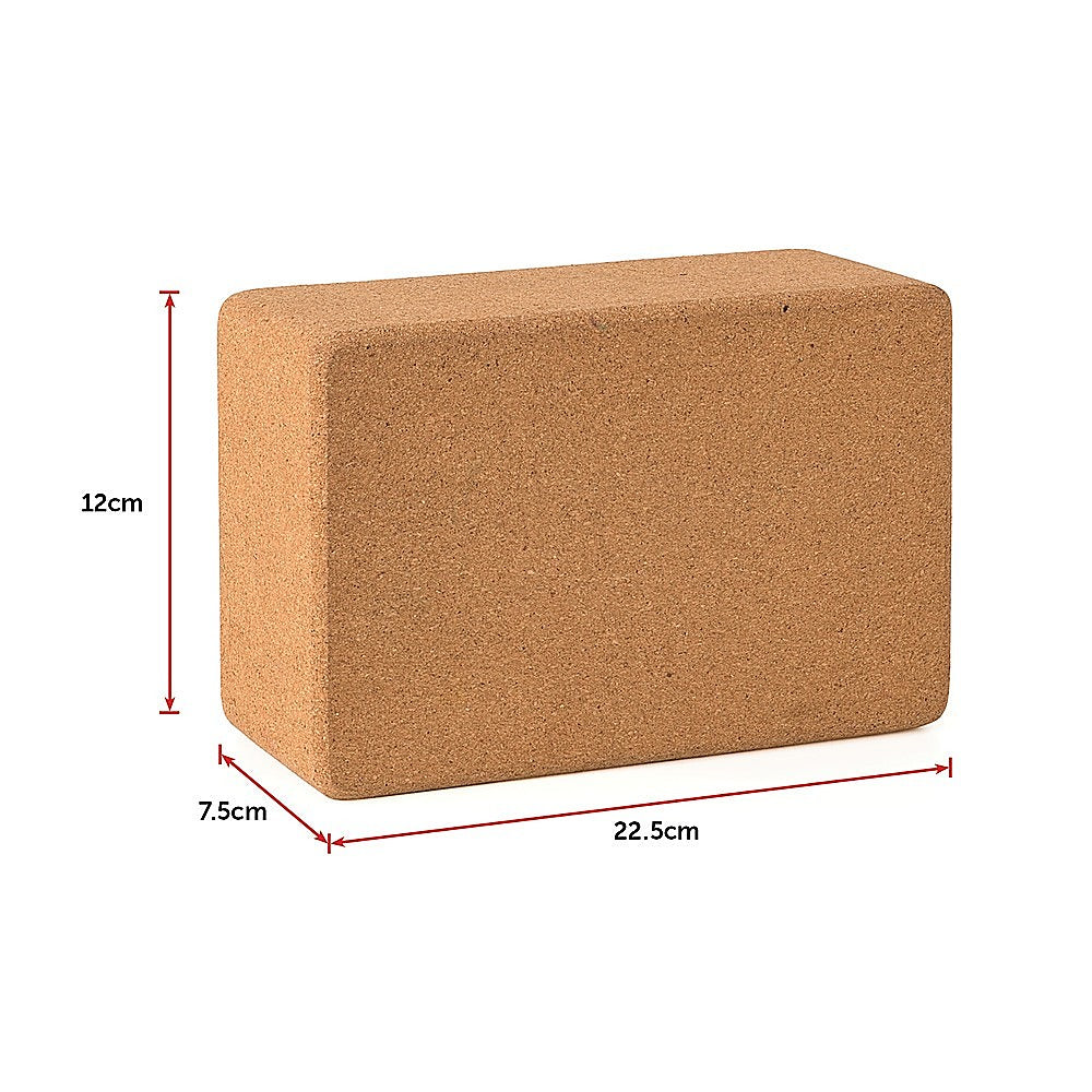 2x ECO-Friendly Cork Yoga Block Organic Yoga Prop Accessory Exercise Brick - image6