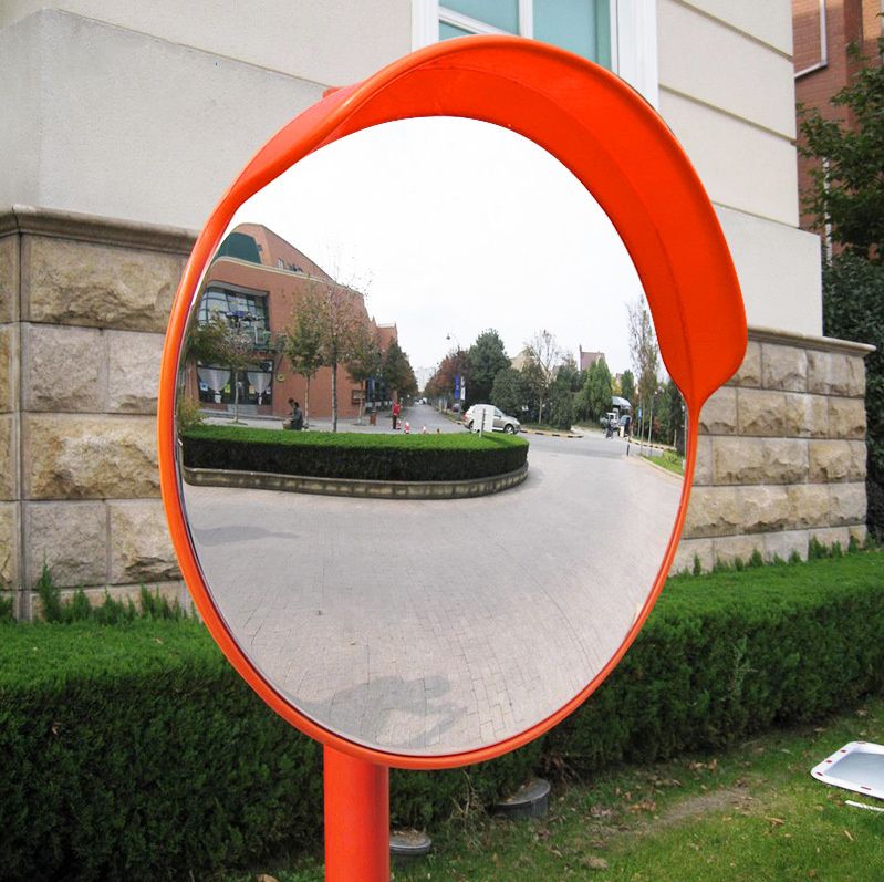 60cm Round Convex Mirror Blind Spot Safety Traffic Driveway Shop Wide Angle - image2