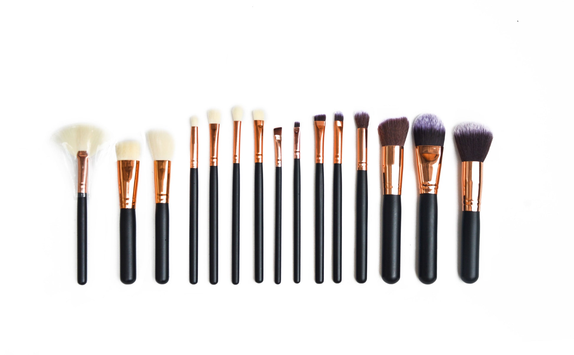 Soft 15Pcs Pro Face Powder Makeup Brushes Set Eyeshader Blending Highlight Tools - image2