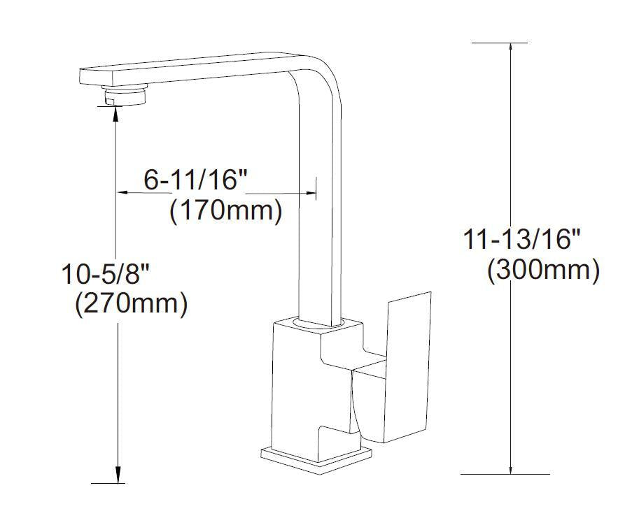 Kitchen Mixer Tap Faucet - Laundry Bathroom Sink - image3