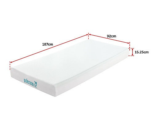 Palermo Single Mattress Memory Foam Green Tea Infused CertiPUR Approved - image9
