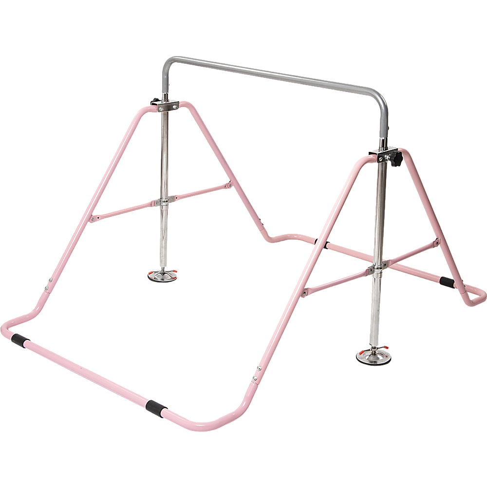 Kids Gymnastics Bars Training Horizontal Bar Monkey Kip Bar Pink - image1