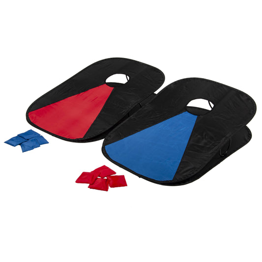 Collapsible Portable Corn Hole Boards With 8 Cornhole Bean Bags, Carry Case - image1