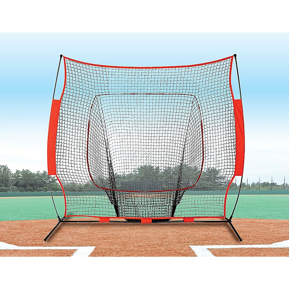 Portable Baseball Training Net Stand Softball Practice Sports Tennis - image2