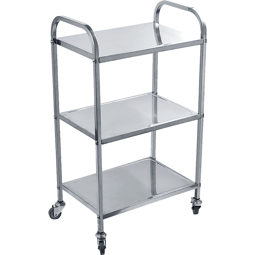 3 Tiers Food Trolley Cart Stainless Steel Utility Kitchen Dining Service - image6