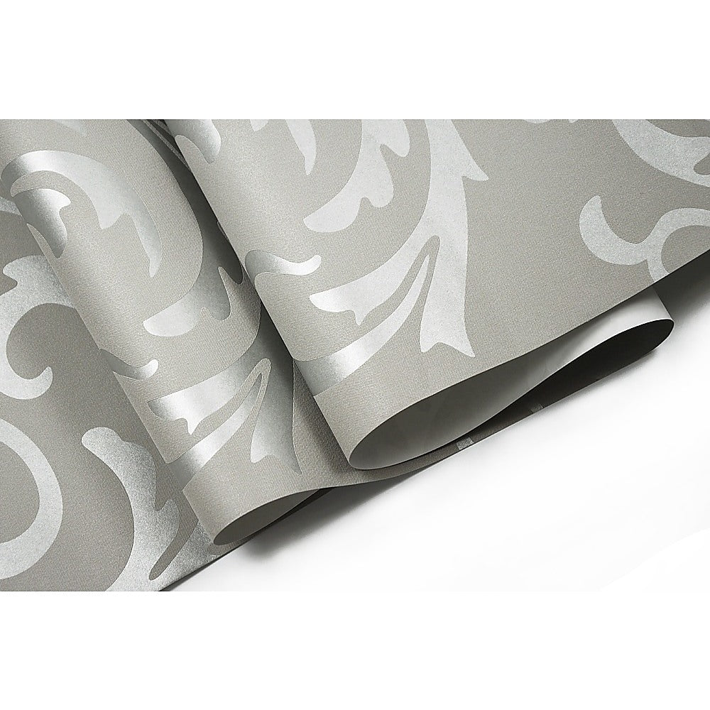 Wallpaper Silver Flower Pattern Non-woven Wall Paper Roll - image3