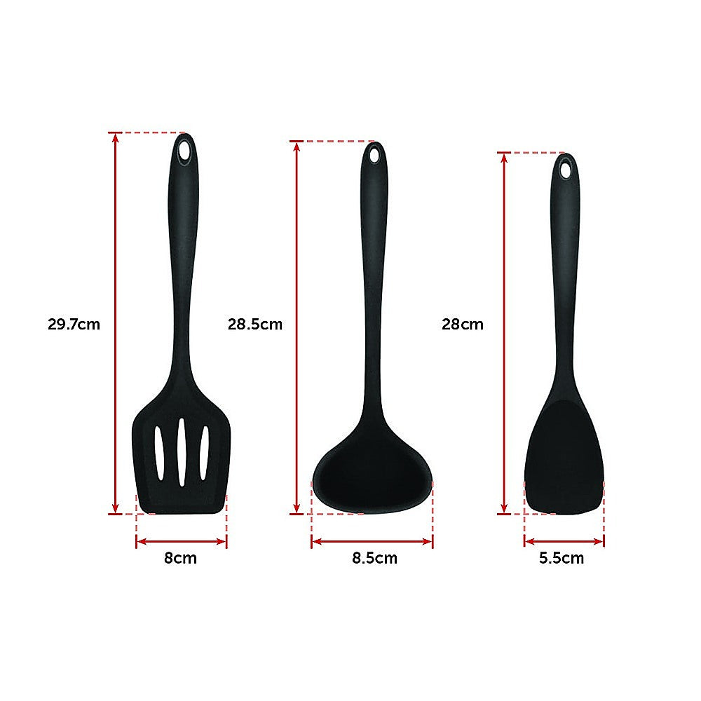 11pcs Kitchen Utensil Set Silicone Heat-Resistant Non-Stick Kitchen Utensils kit - image7