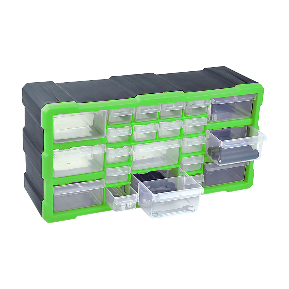 22 Multi Drawer Parts Storage Cabinet Unit Organiser Home Garage Tool Box - image5