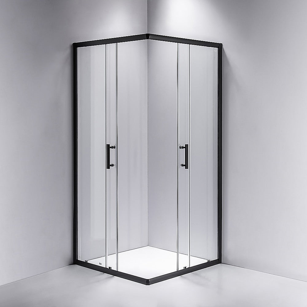 900 x 900mm Sliding Door Nano Safety Glass Shower Screen By Della Francesca - image2