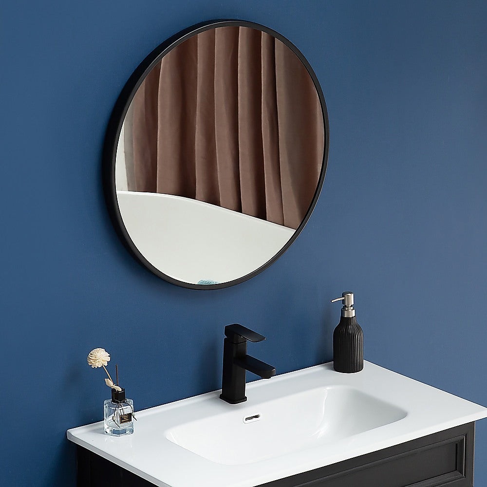 60cm Round Wall Mirror Bathroom Makeup Mirror by Della Francesca - image4