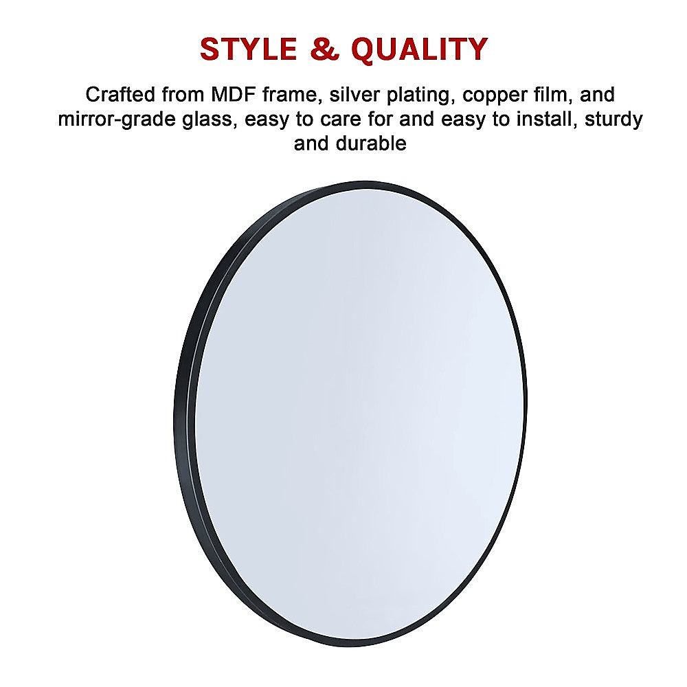 60cm Round Wall Mirror Bathroom Makeup Mirror by Della Francesca - image7