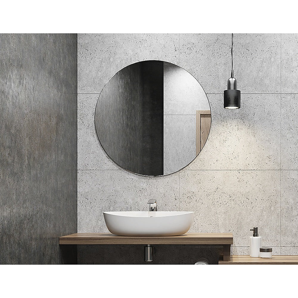 80cm Round Wall Mirror Bathroom Makeup Mirror by Della Francesca - image5