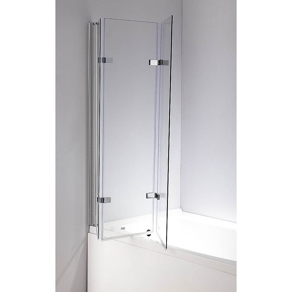 3 Fold Chrome Folding Bath Shower Screen Door Panel 1300mm x 1400mm - image6