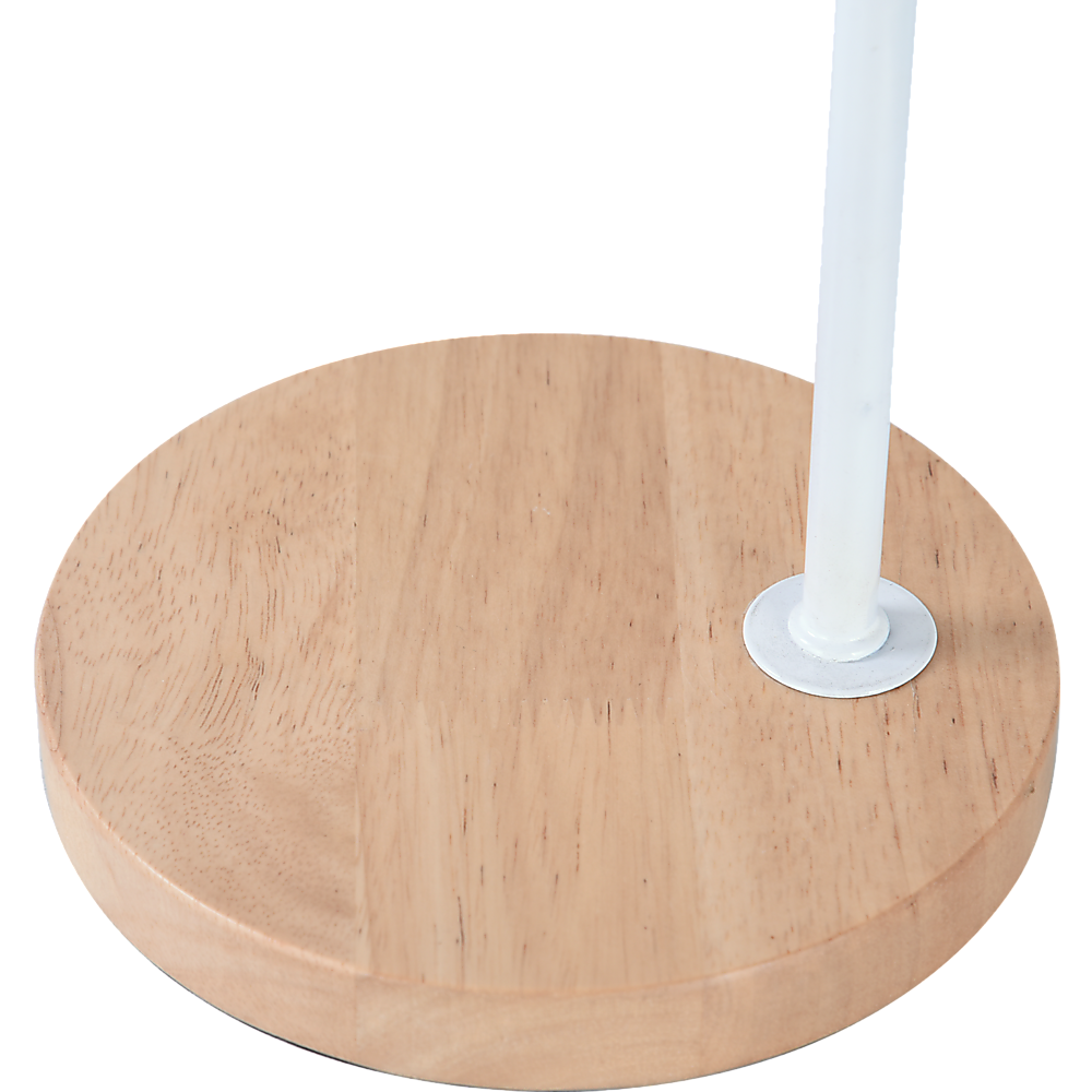 Modern Table lamp Desk Light Timber Base Bedside Bedroom White - image2