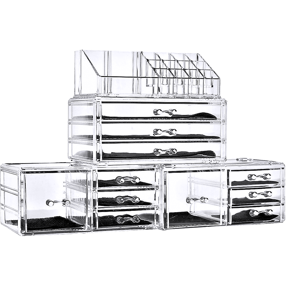 11 Drawers Clear Acrylic Tower Organiser Cosmetic jewellery Luxury Storage Cabinet - image7