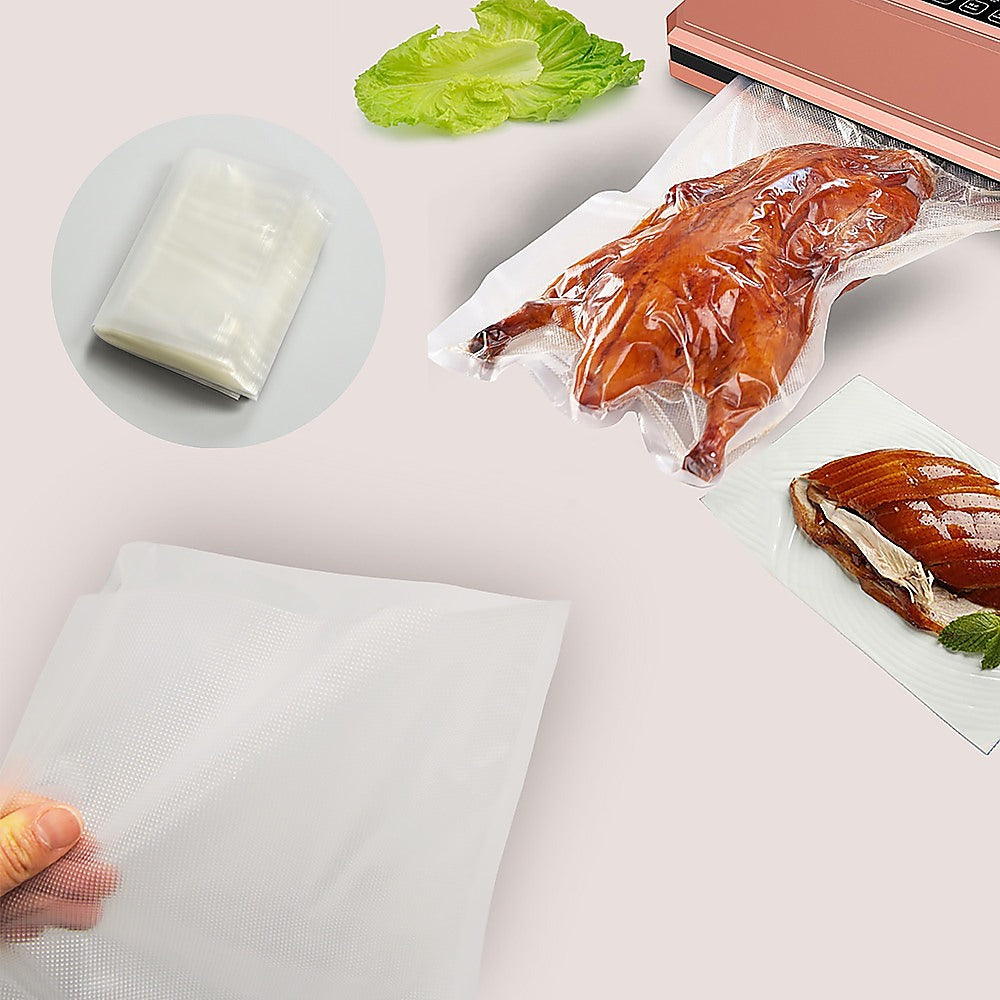 100x Vacuum Sealer Bags Food Storage Saver Heat Seal Cryovac 20cm x 30cm - image2