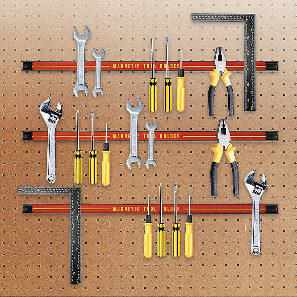 3 x 61cm Magnetic Wall Mounted Tool Holder Storage Organiser Garage Workshop - image2