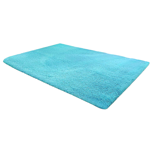200x140cm Floor Rugs Large Shaggy Rug Area Carpet Bedroom Living Room Mat - Turquoise - image1