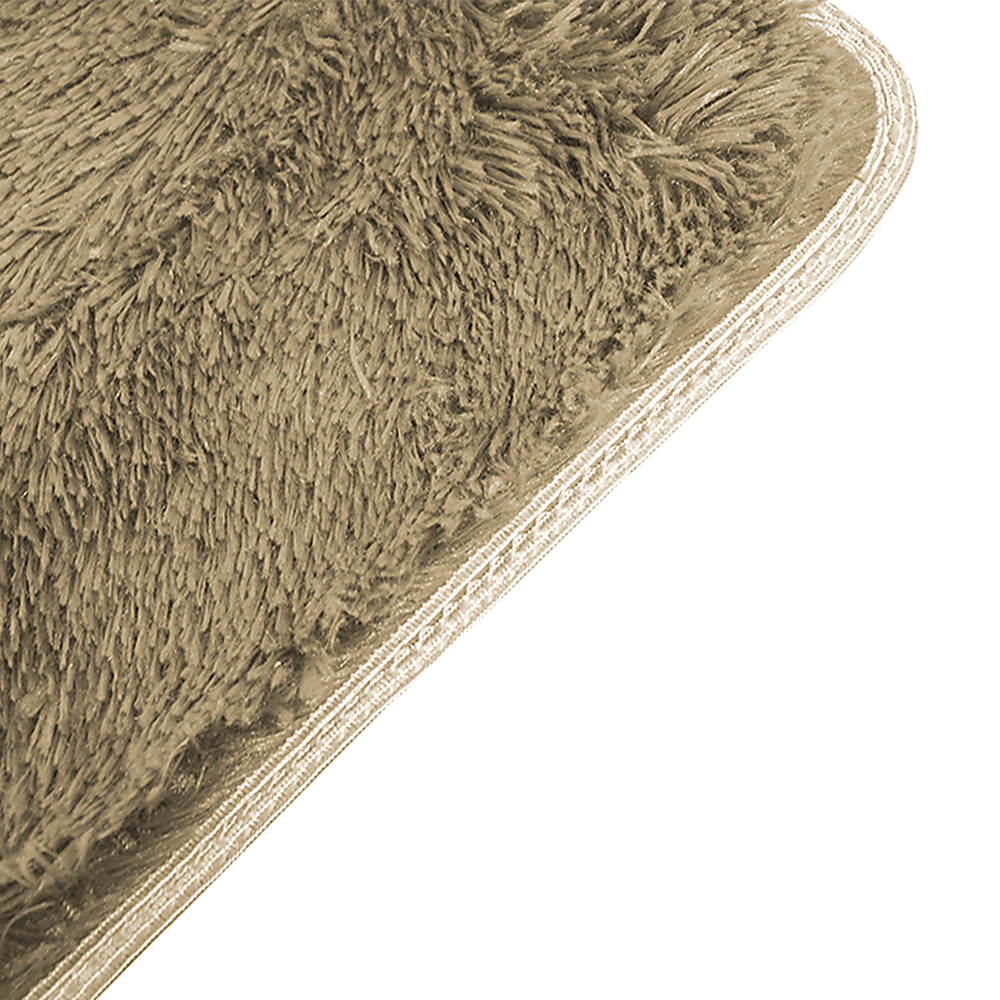 230x200cm Floor Rugs Large Shaggy Rug Area Carpet Bedroom Living Room Mat - Beige - image4