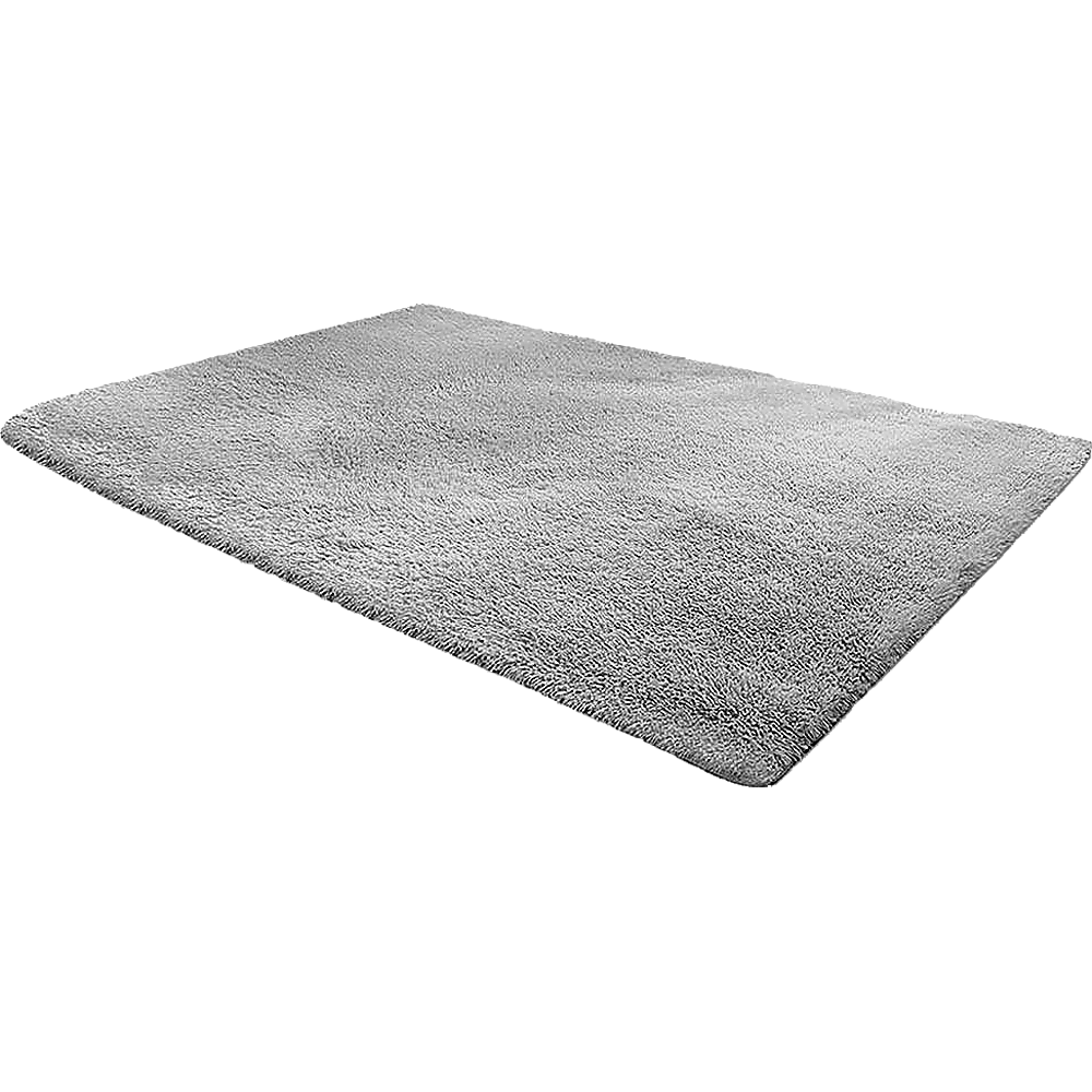 200x140cm Floor Rugs Large Shaggy Rug Area Carpet Bedroom Living Room Mat - Grey - image1