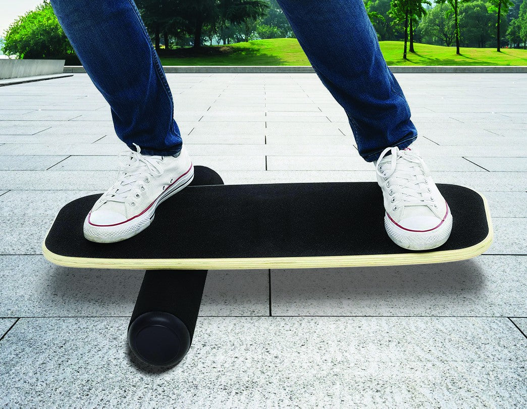 Balance Board Trainer with Adjustable Stopper Wobble Roller - image9