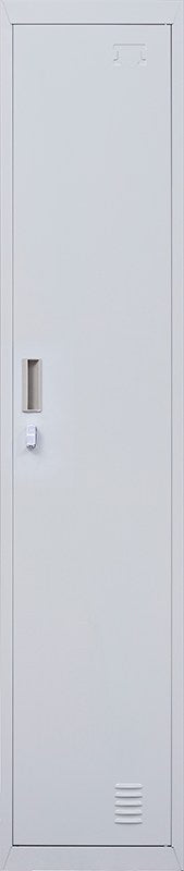 Padlock-operated lock One-Door Office Gym Shed Clothing Locker Cabinet Grey - image4