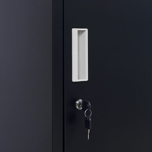 Standard Lock 4-Door Vertical Locker for Office Gym Shed School Home Storage Black - image7