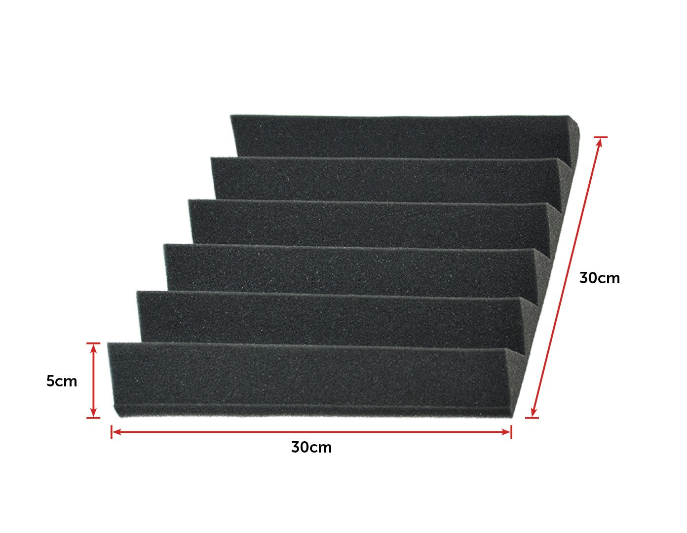 40pcs Studio Acoustic Foam Sound Absorbtion Proofing Panels Tiles Wedge 30X30CM - image2