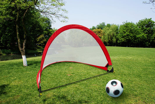 Portable Kids Soccer Goals Set &ndash; 2 Pop Up Soccer Goals, Cones, Goal Carry Bag - image1