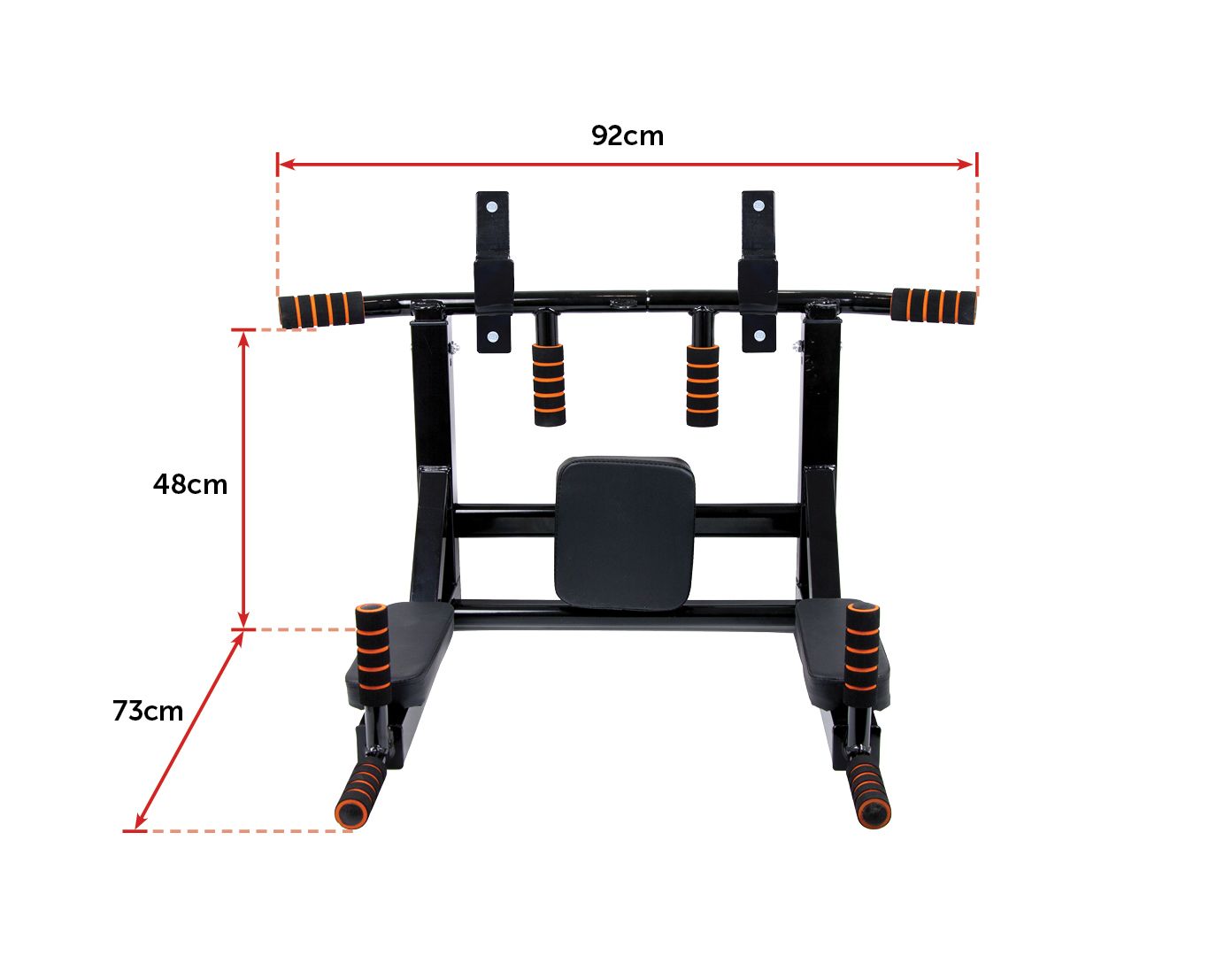 Heavy Duty Wall Mounted Power Station - Knee Raise - Pull Up - Chin Up -Dips Bar - image2