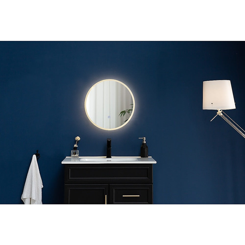 50cm LED Wall Mirror Bathroom Mirrors Light Decor Round - image5