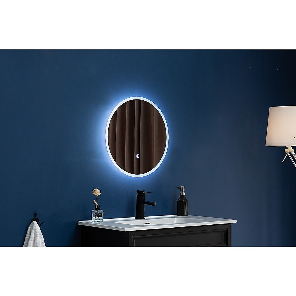 50cm LED Wall Mirror Bathroom Mirrors Light Decor Round - image2