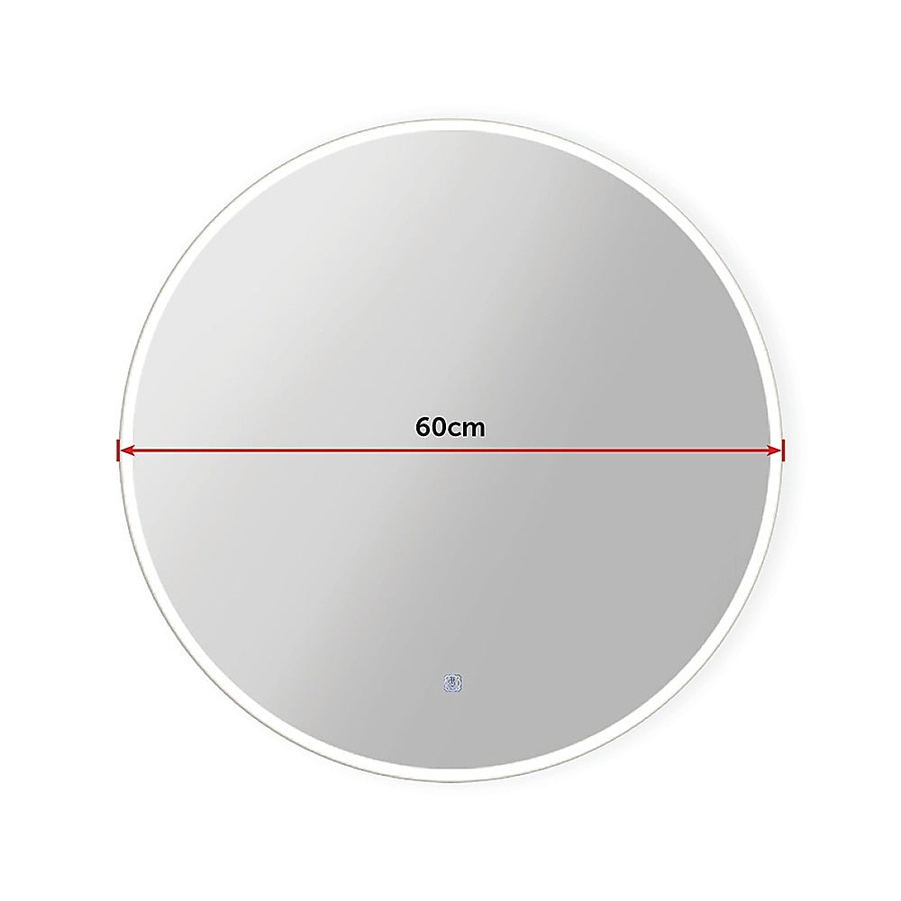 60cm LED Wall Mirror Bathroom Mirrors Light Decor Round - image7