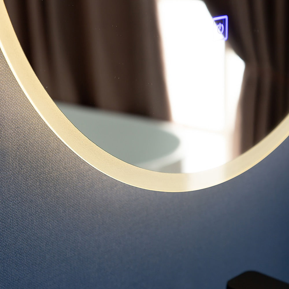 60cm LED Wall Mirror Bathroom Mirrors Light Decor Round - image4
