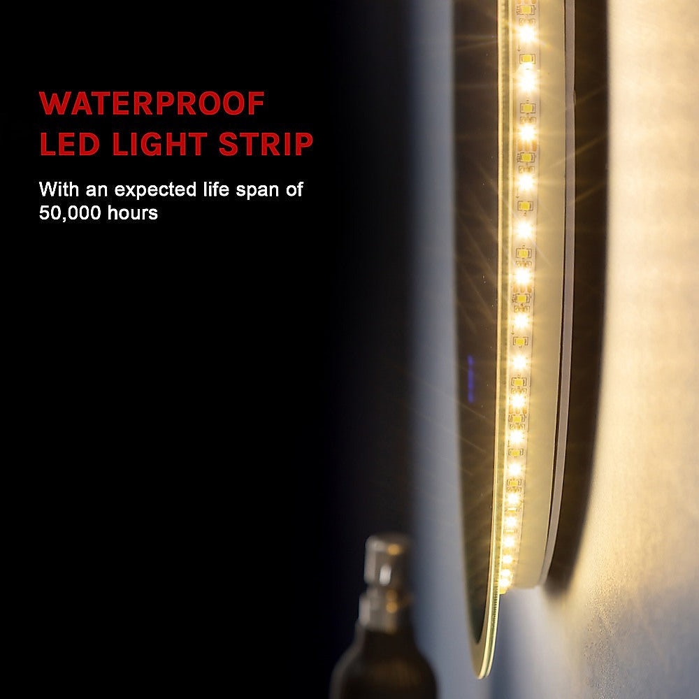 60cm LED Wall Mirror Bathroom Mirrors Light Decor Round - image5