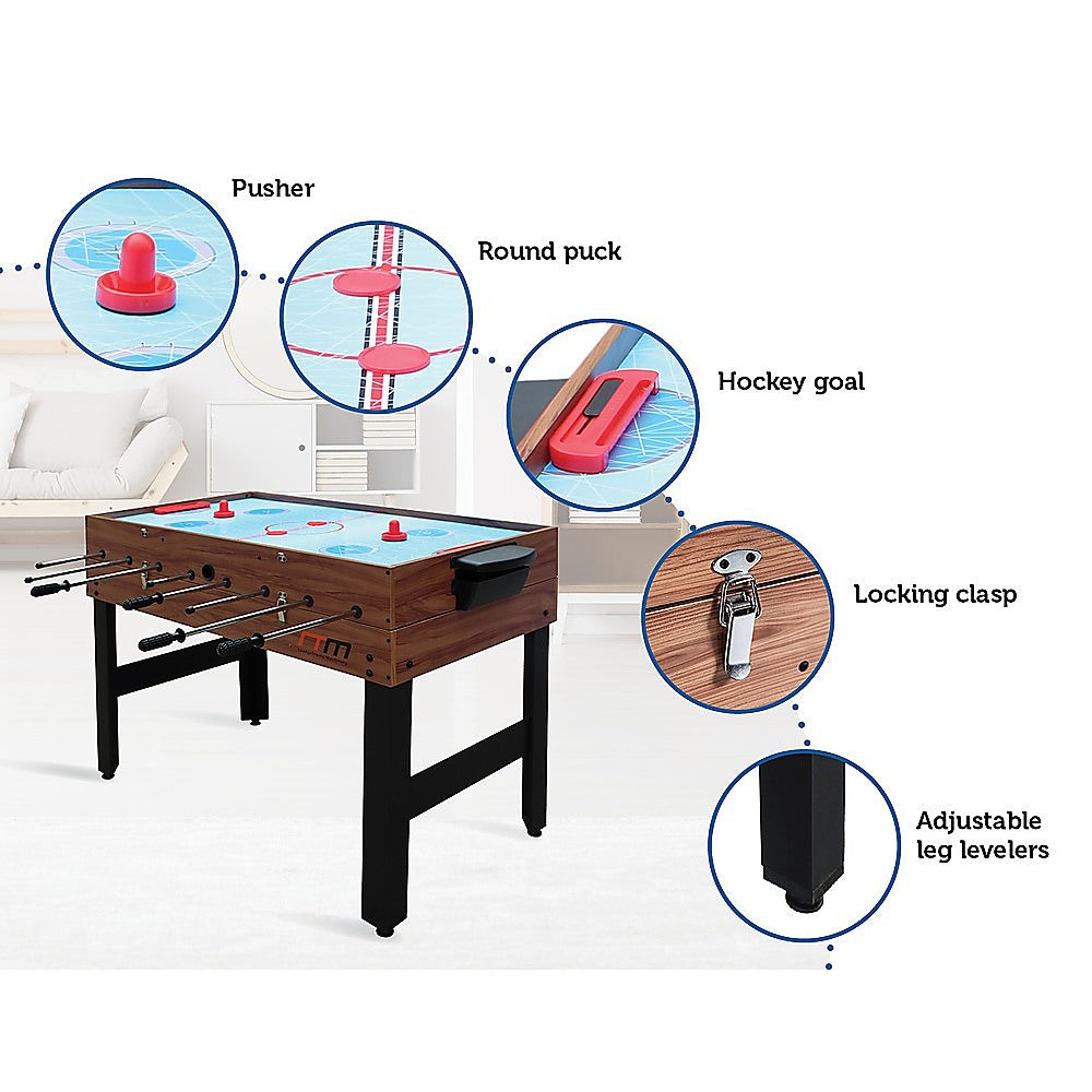 4FT 3-in-1 Games Foosball Soccer Hockey Pool Table Table - image10