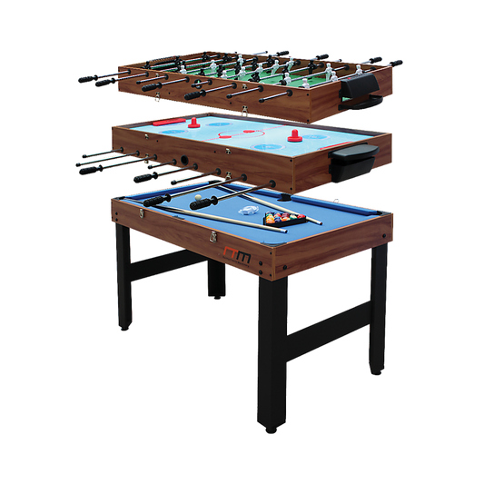 4FT 3-in-1 Games Foosball Soccer Hockey Pool Table Table - image1