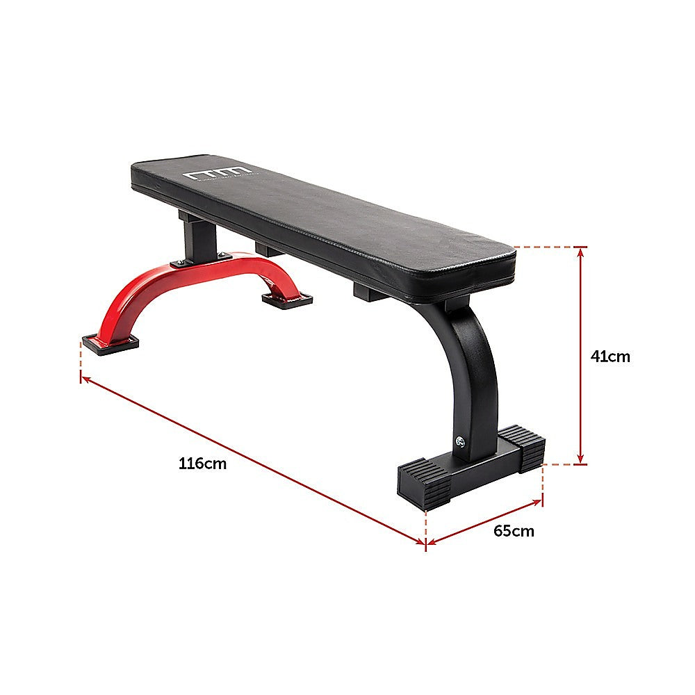 Fitness Flat Bench Weight Press Gym Home Strength Training Exercise - image6
