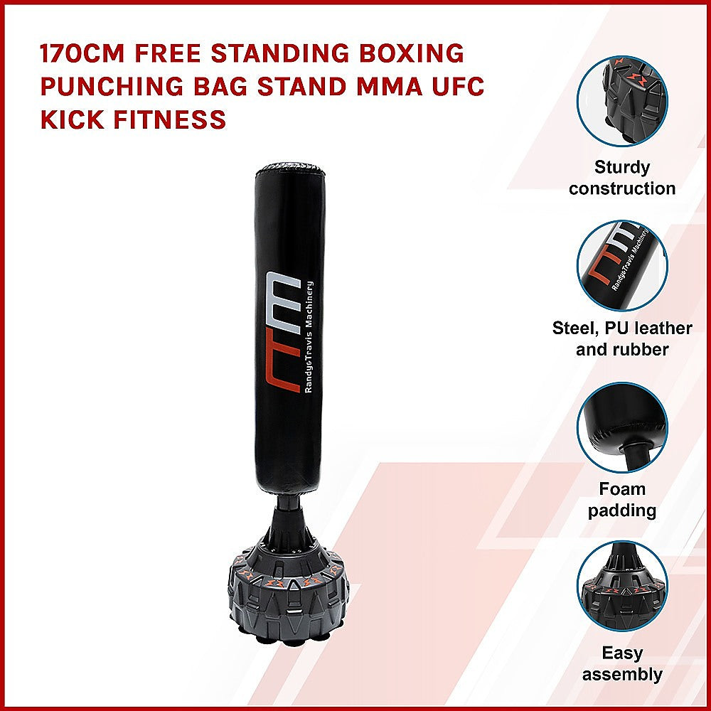 170cm Free Standing Boxing Punching Bag Stand MMA UFC Kick Fitness - image3