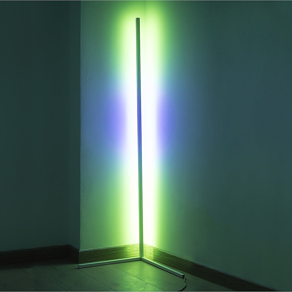 Modern - Colour RGB - Minimalist LED Corner Floor Lamp - White - Mood Lighting - image4
