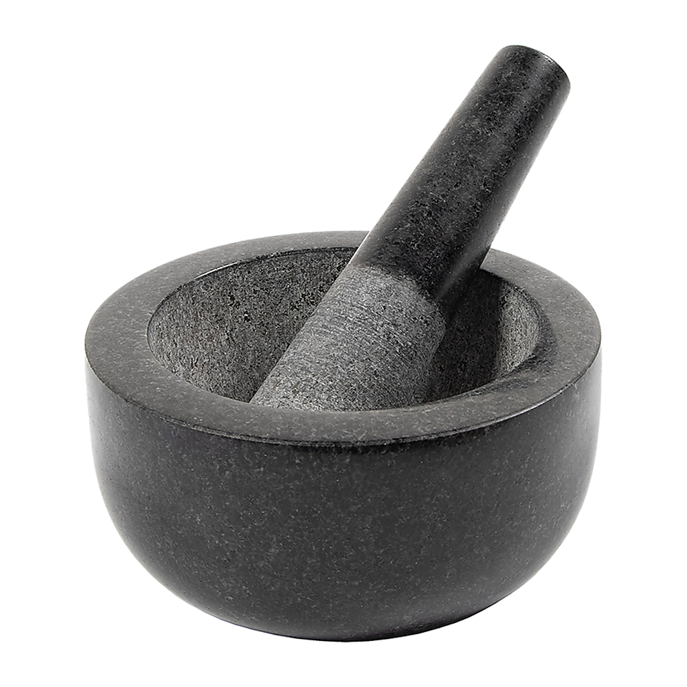 Large Pestle and Mortar Set Durable Granite Stone Spice & Herb Crusher - image4